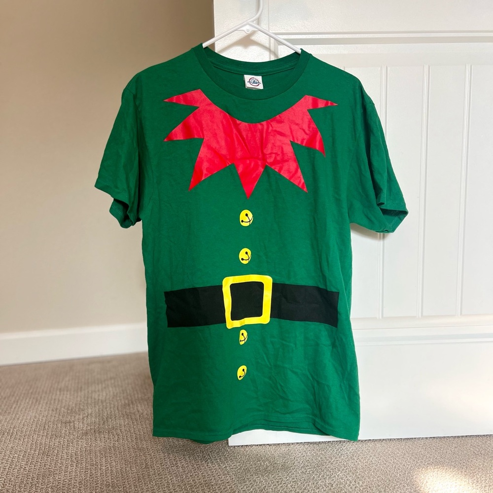 BRAND NEW Festive Holiday Christmas Elf Shirt Sz medium